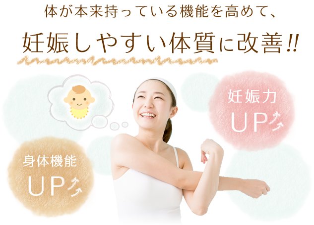 妊娠しやすい体質に改善